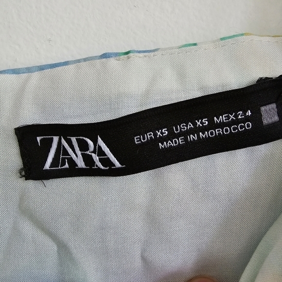 Zara Puff Sleeve Floral Poplin Mini Dress - Picture 10 of 12